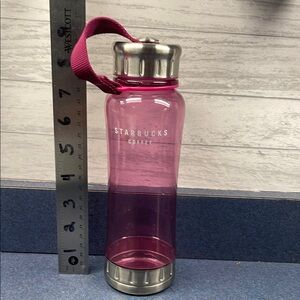Starbucks Pink Bottle with Silver Cap